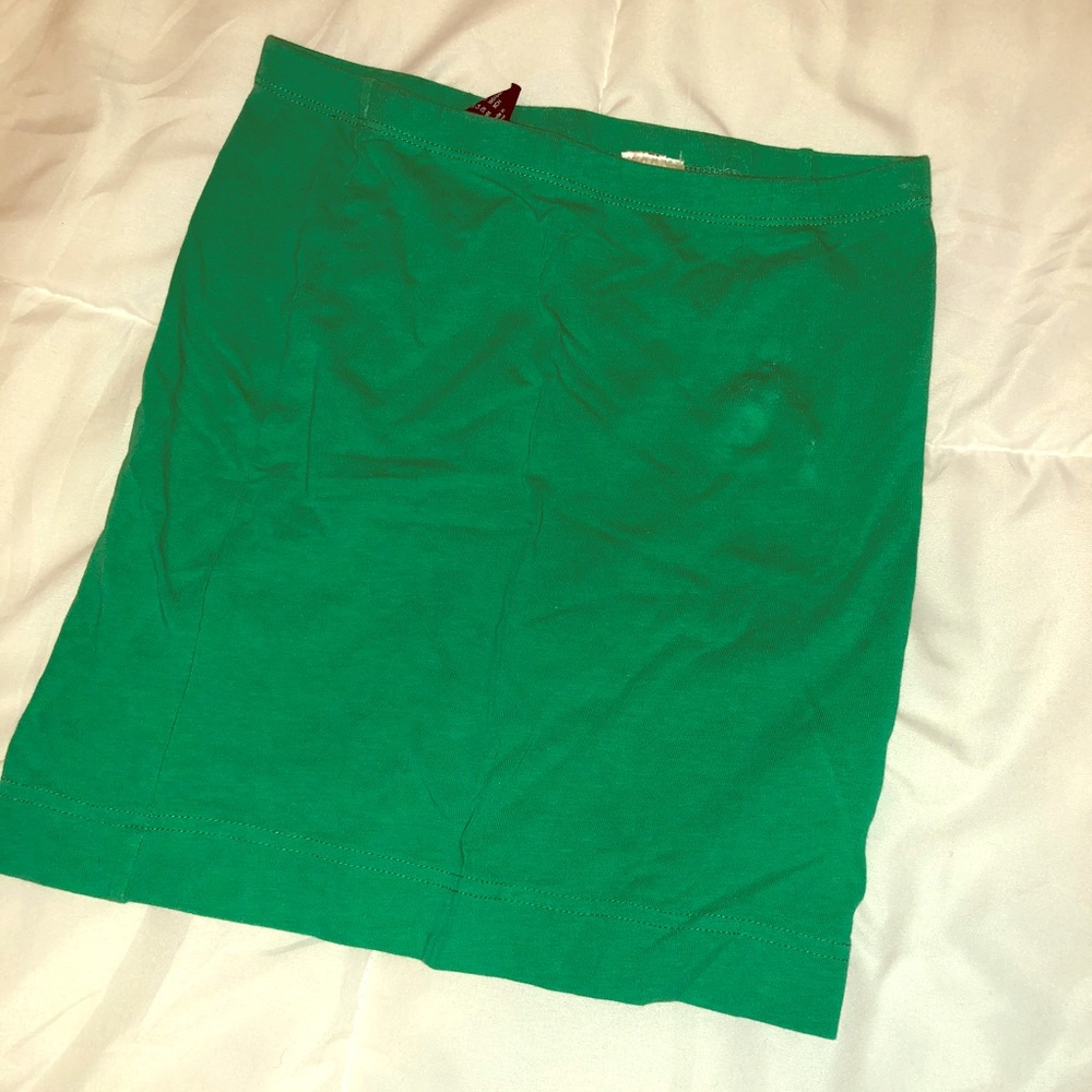 Cotton stretch mini skirt